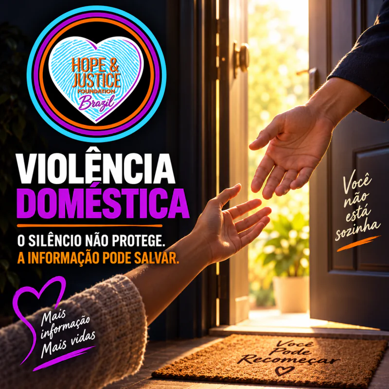 Hope & Justice Foundation Brazil campaign: domestic violence, silence does not protect