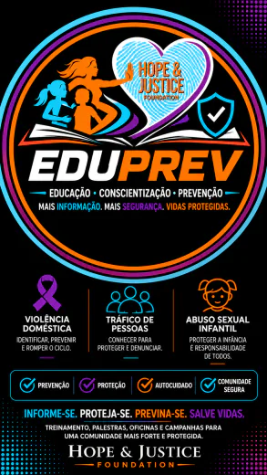 EduPrev vertical poster: more information, more safety, protected lives