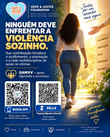 Campaign: no one should face violence alone. Support GAMVV