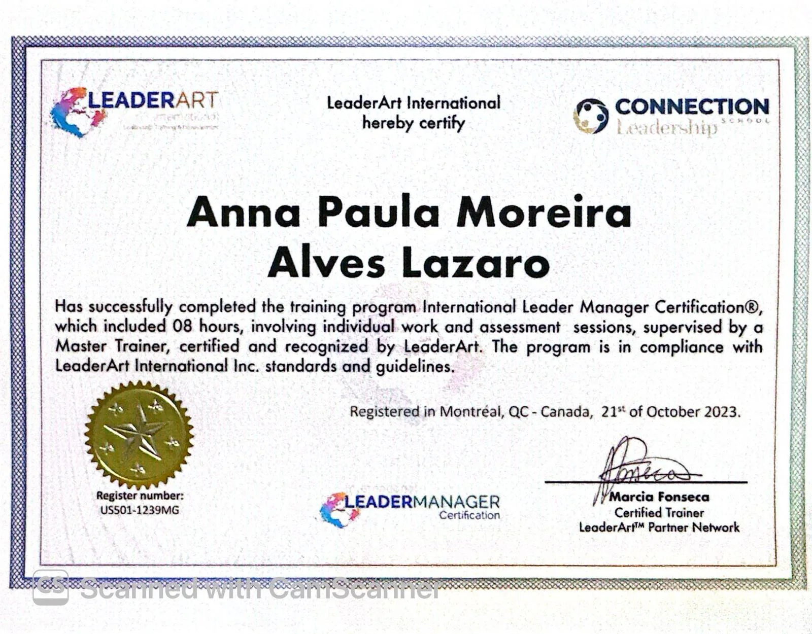 International Leader Manager Certification