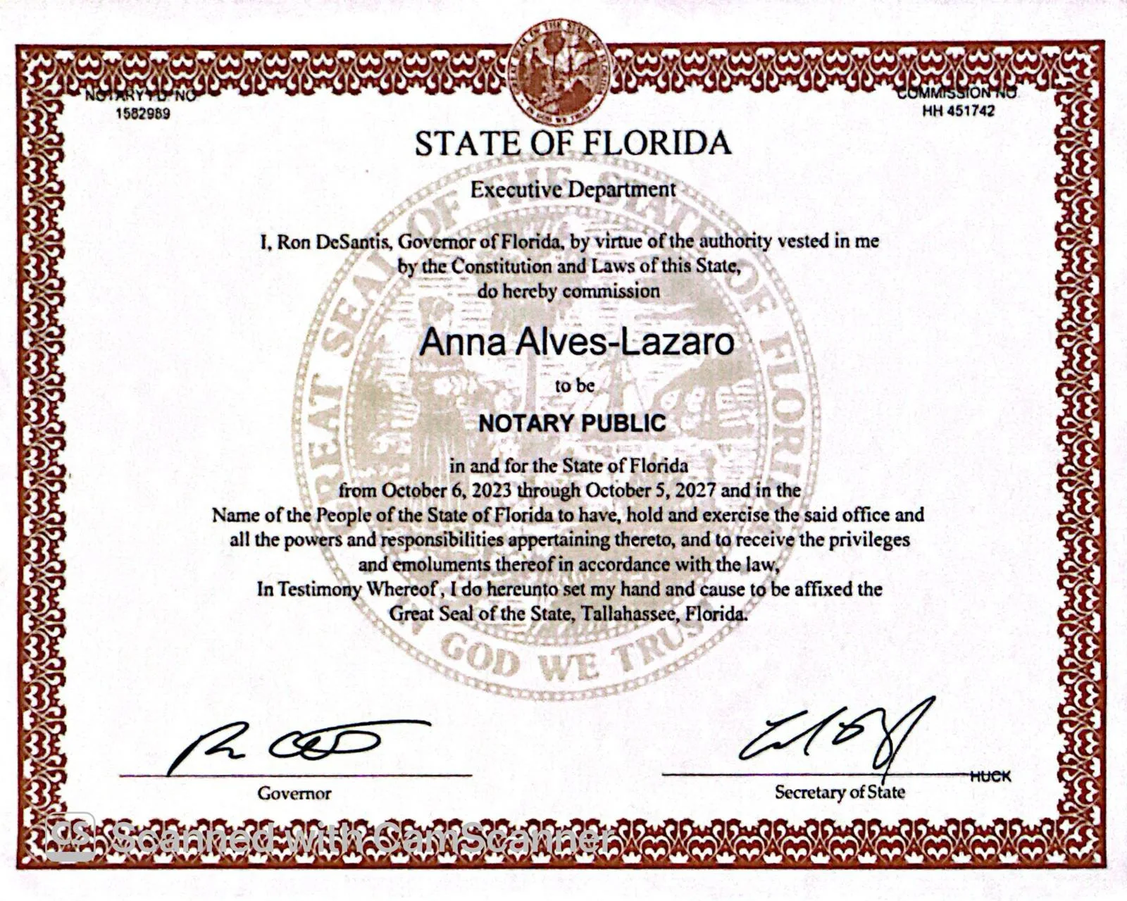 Florida Notary Public